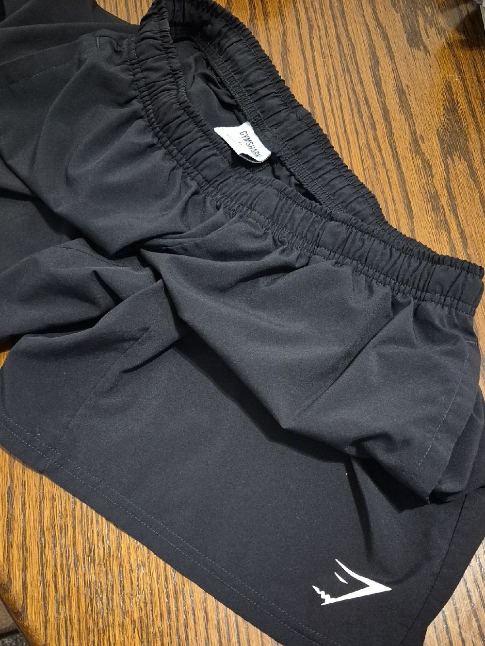 Gymshark Mens Black Performance Shorts with Logo